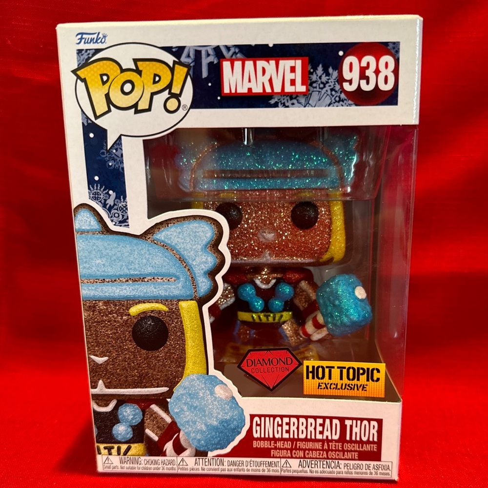 🖤Funko Marvel Holiday Diamond Pop! Thor Vinyl Figure Hot Topic Exclusive🖤
